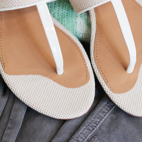 NWT- Tory Burch KIRA Sandals 55264-Ivory (#800) - Picture 2 of 4